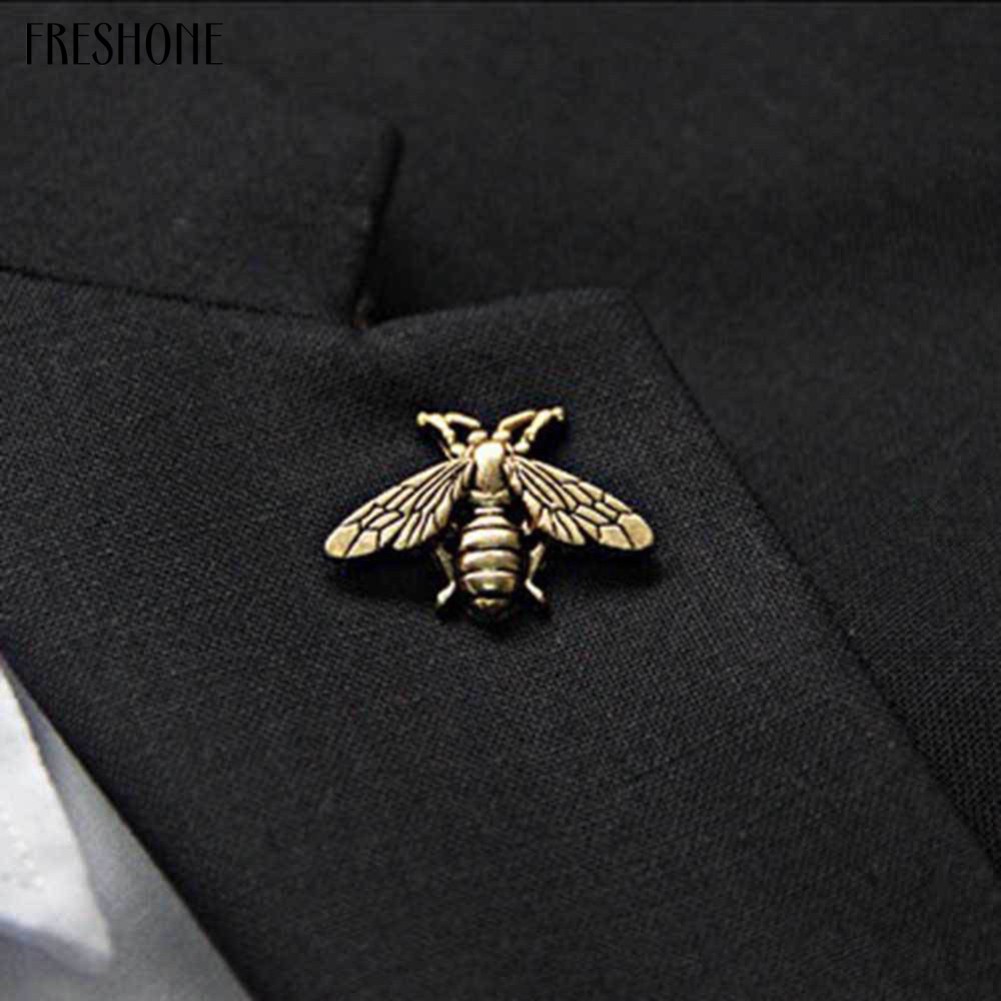 2 Pcs Vintage Metallic Carving Bees Cufflinks Suits Shirt Cuff