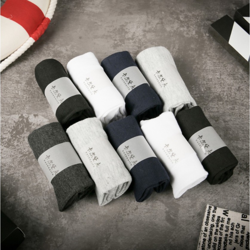 Hộp 10 đôi Tất nam siêu chống thối Nhật khử mùi hôi chân cao cấp TATNAM01