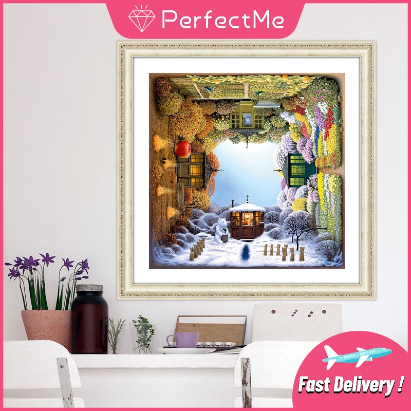 Bộ tranh đính đá 5D họa tiết độc đáo trang trí nhà cửa