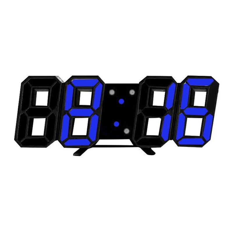Đồng Hồ Báo Thức Kỹ Thuật Số 3D Đèn LED Để Bàn Hiện Đại