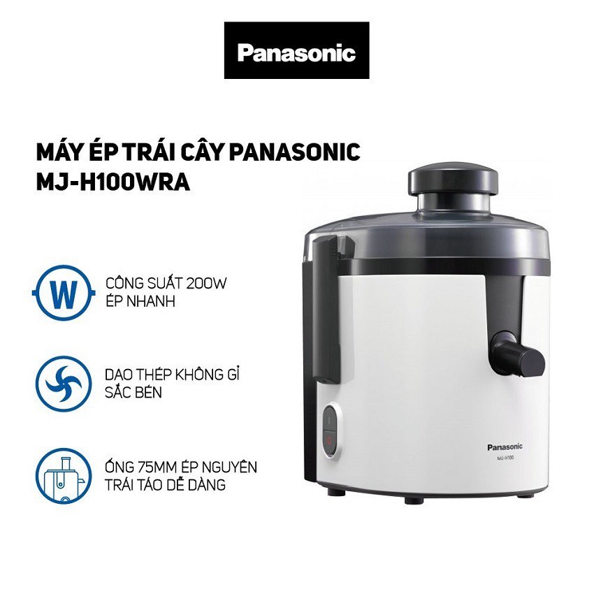 Máy ép trái cây Panasonic PAVH-MJ-H100WRA, hàng chính hãng bảo hành 12 tháng trên toàn quốc