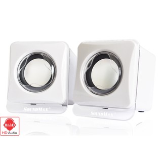Loa vi tính 2.0 SoundMax A120 (Đen/Trắng)