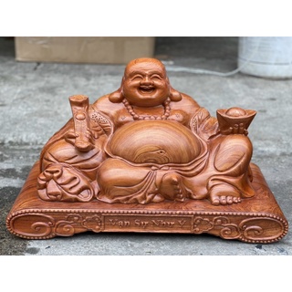Tượng di lạc gỗ tự nhiên