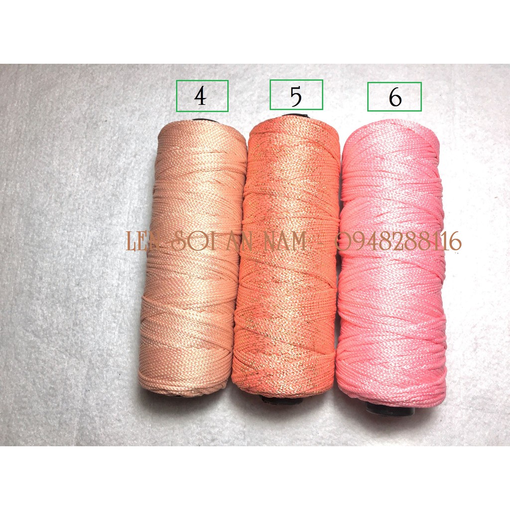 Sợi Dệt Kim Tuyến 2mm 125gram/cuộn (đã trừ lõi) - Phụ kiện túi xách - Phụ kiện thủ công Handmade