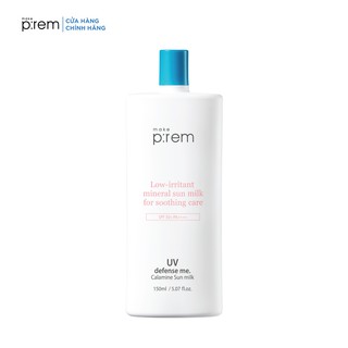 Kem Chống Nắng Make P:rem UV Defense Me. Calamine Sun Milk SPF50+ PA++++ Dạng Sữa 150ml