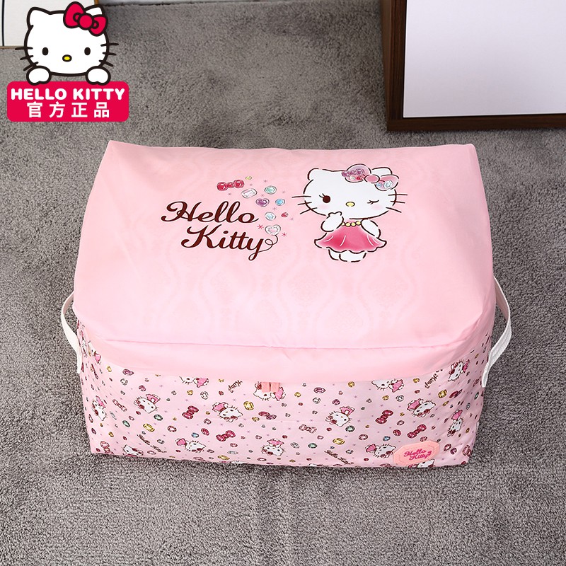 Túi Đựng Chăn Mền Cỡ Lớn Chống Thấm Nước In Hình Hello Kitty Dễ Thương