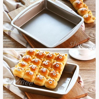 Khay Nướng Bánh Pizza Chống Dính Hình Vuông Bằng Thép Carbon