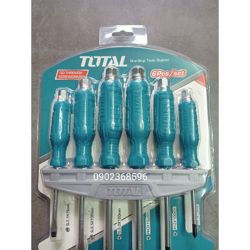 Bộ 6 tua vít đóng xuyên TOTAL THGSS35061