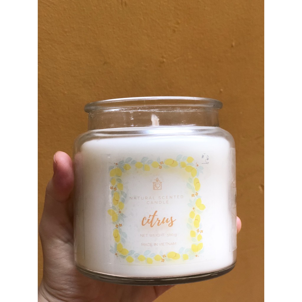 [MUA 3 TẶNG 1]NẾN THƠM K KHÓI THIÊN NHIÊN SÁP ĐẬU NÀNH 800g-BUY 3 GET 1 FREE NATURAL SCENTED CANDLE soybean wax,no smoke