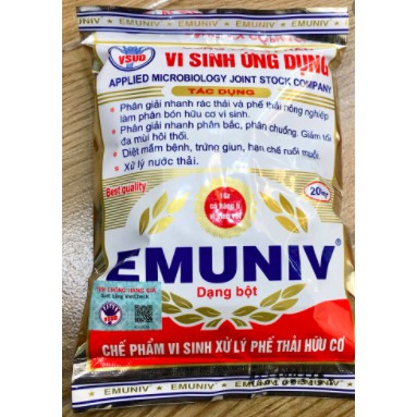 COMBO 5 GÓI CHẾ PHẨM VI SINH XỬ LÝ PHẾ THẢI HỮU CƠ EMUNIV