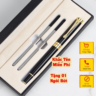 Bút ký doanh nhân hợp kim cao cấp CEO2N, Bút ký tên viết khắc tên theo yêu cầu - Tặng kèm Hộp và 2 Ruột (Fullbox)