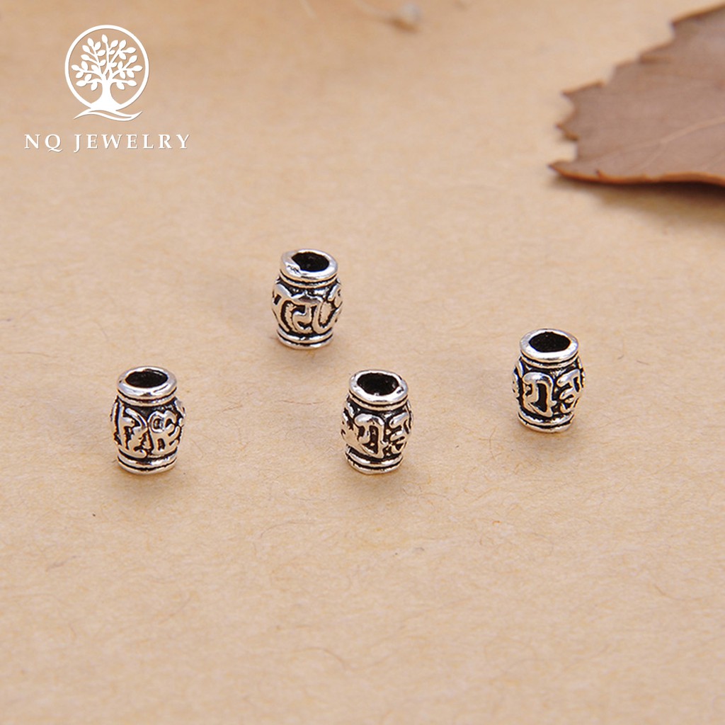 Charm chặn hạt lục tự đại minh chú - NQ Jewelry