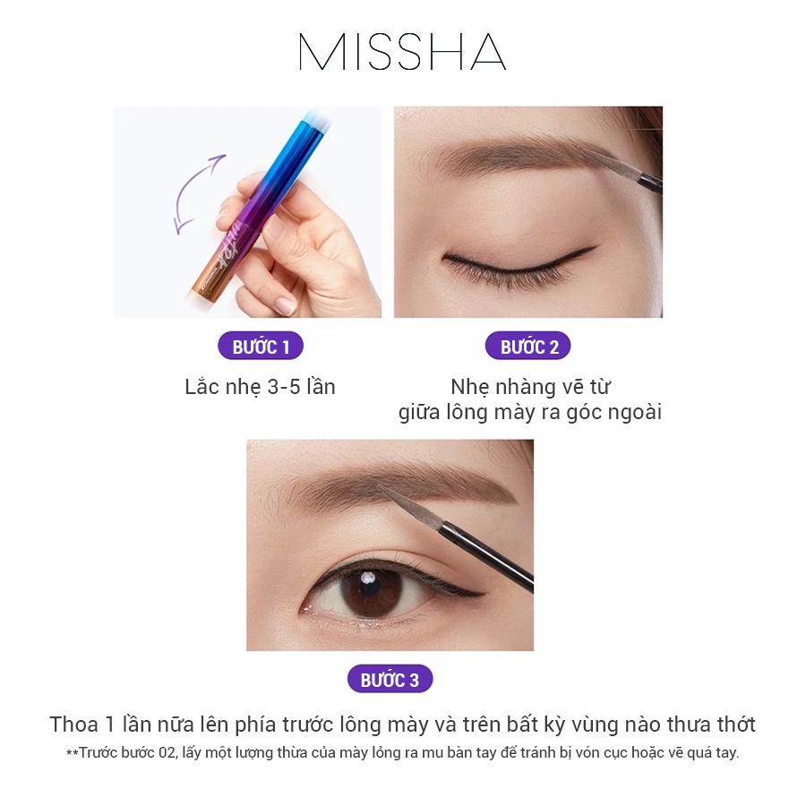 Kẻ Chân Mày Missha Ultra Powerproof Eyebrows Liquid 2.5g | WebRaoVat - webraovat.net.vn