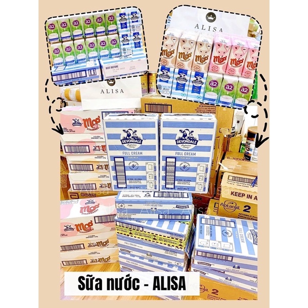 Sữa tươi nguyên kem A2 bột / nước mẫu mới nhất ( DATE 6/2022)-ALISA