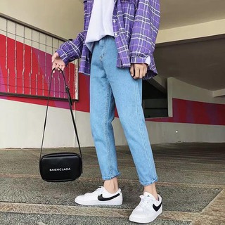 Quần jean ống vừa basic unisex mặc đôi