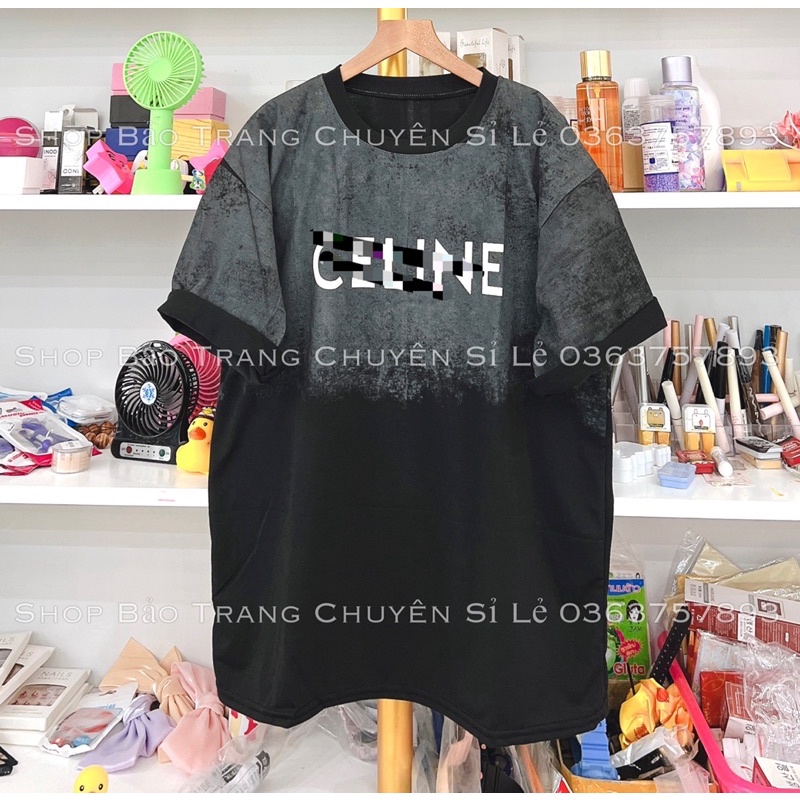 Áo Phông Loang Phối CELI Hot Trend Form Rộng Unisex Kiểu Dáng Cá Tính Freesize Tay Lỡ Cổ Tròn