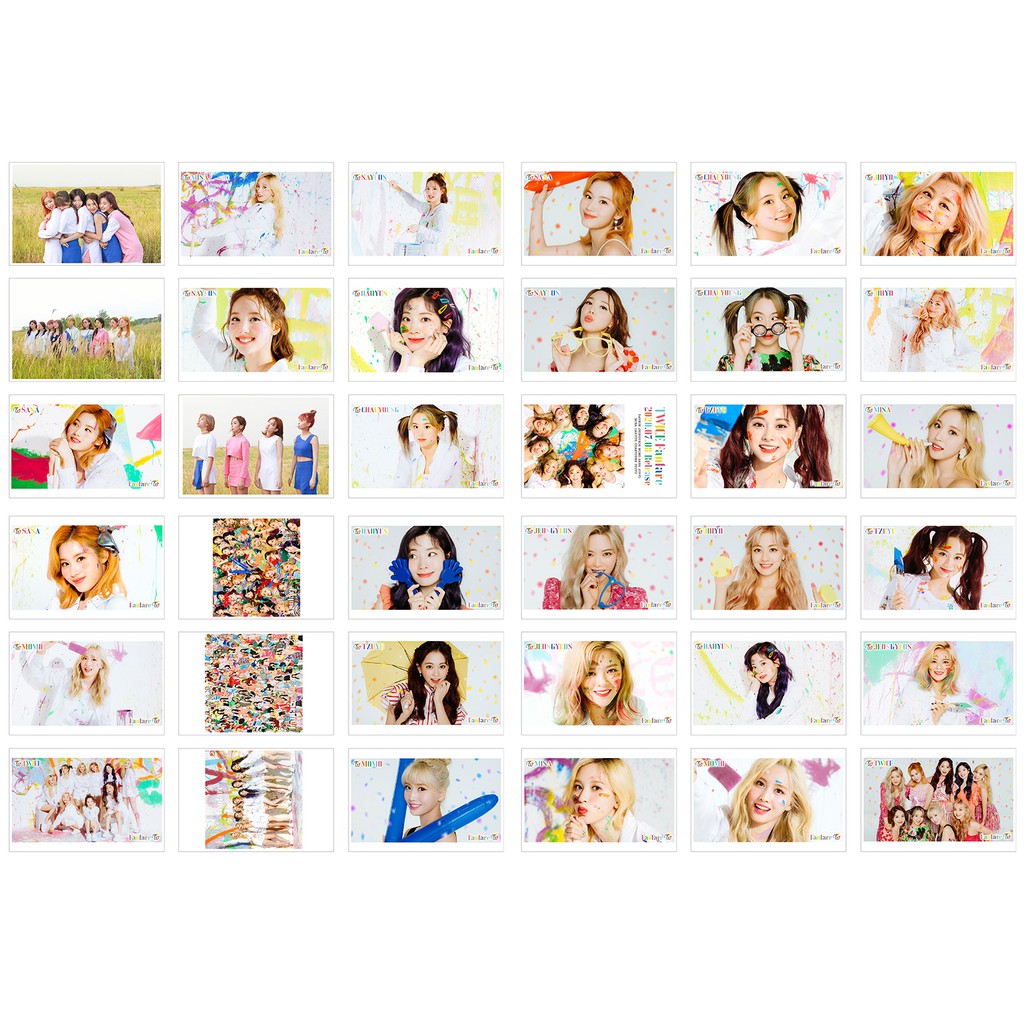 Lomo Card Ảnh TWICE - FANFARE ( 36 ảnh)