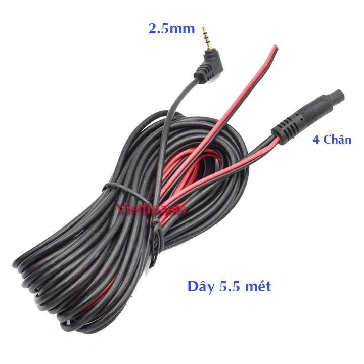 Camera lùi lắp cho Camera giám sát hành trình rắc cắm 2.5mm  Loại 4 Chân | BigBuy360 - bigbuy360.vn