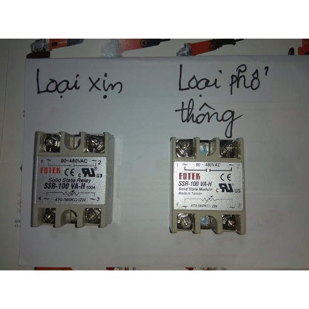 Relay Rơ le bán dẫn SSR - 100VA Solid State Module Fotek, dùng cho nồi phở, Loại phổ thông, chất lượng tốt.