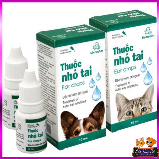 Đặc trị viêm tai cho chó mèo - Thể tích: 10ml