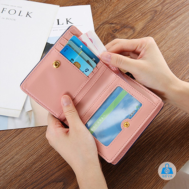 [ Mẫu Hot] Ví Nữ 3 mèo dễ thương xinh xắn dây kéo NEVA8254 | BigBuy360 - bigbuy360.vn