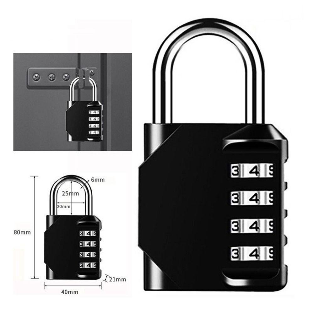 LEISURE Bộ Ổ Khóa 4 Chữ Số Chống Thấm Nước Cho Hộp Thư