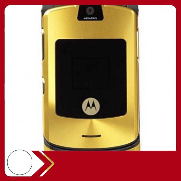 LỖ NẶNG Điện Thoai Nắp Gập Motorola V3i Loại 1 Phím Thép Zin Không Tróc Sơn LỖ NẶNG