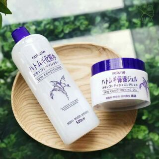 Combo khóa ẩm Kem dưỡng da Naturie và nước hoa hồng chiết xuất ý dĩ. Hàng nội địa Nhật Bản. Dưỡng ẩm, làm mềm mịn da....