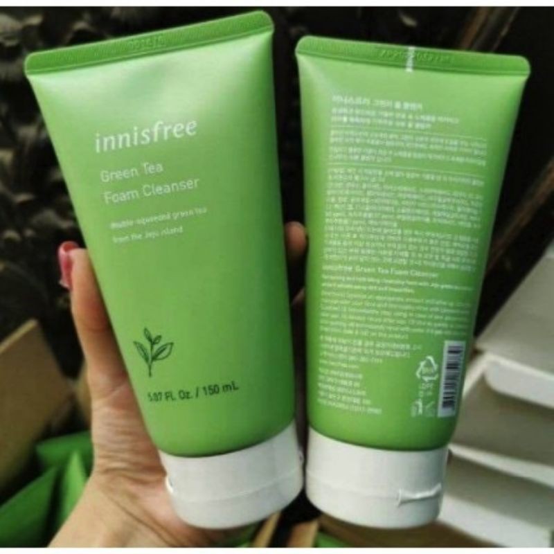 ❤𝙁𝙧𝙚𝙚𝙨𝙝𝙞𝙥❤Sữa Rửa Mặt Trà Xanh Innisfree Green Tea Foam Cleanser Mẫu Mới