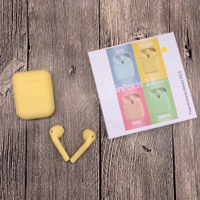 Tai Nghe Bluetooth Không Dây I12 In-Ear Cho Iphone / Android Tiện Dụng