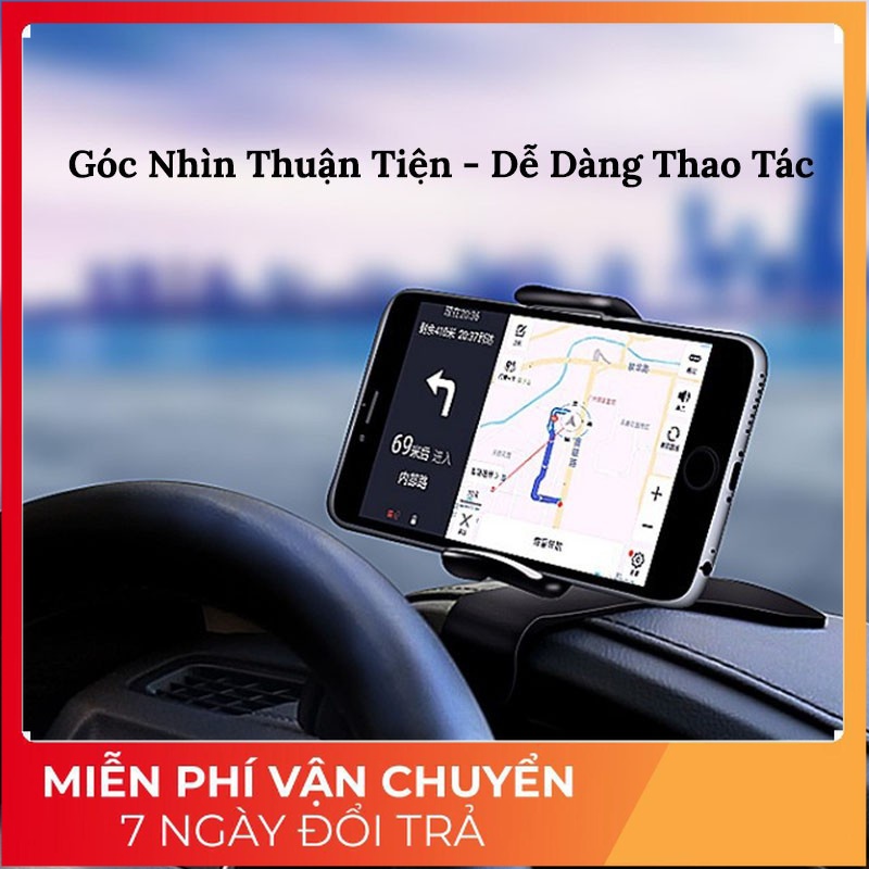 Giá Đỡ Điện Thoại Kẹp Vô Lăng Trên Ô Tô – Gắn Được Trên Taplo Thông Minh VERSION 3 (cao_nhien_thith)
