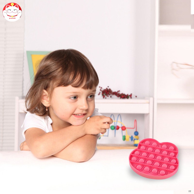 Push Pop it Fidget Toy Round Push Pop Pop Bubble Sensory Fidget Toy đồ chơi Special Needs Stress Reliever for Kid and Adult Đồ chơi bóp bong bóng giúp giải tỏa căng thẳng vui nhộn dành cho bé