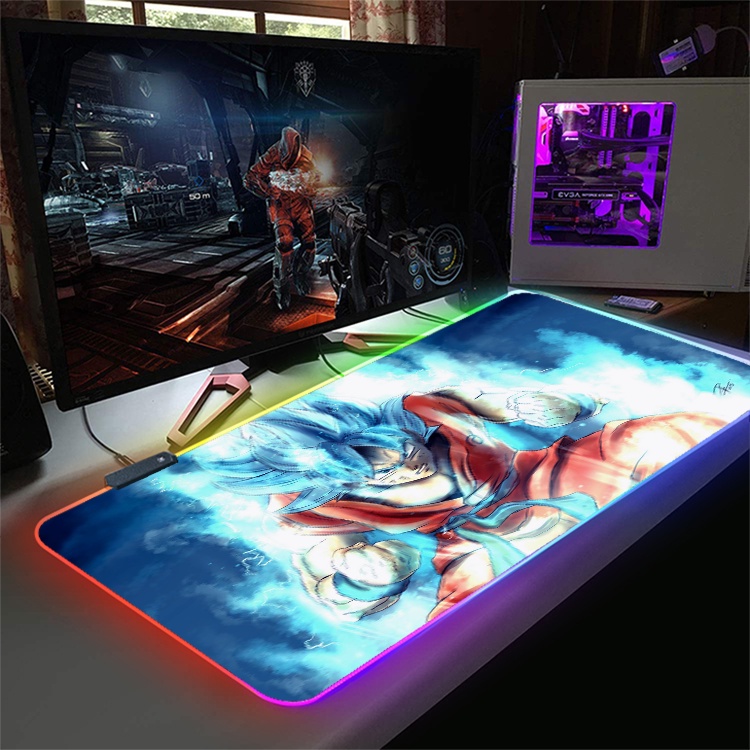 Lót Chuột, Pad Chuột LED RGB Custom ANIME, ONE PIECE, SONGOKU, NARUTO Size 80x30cm