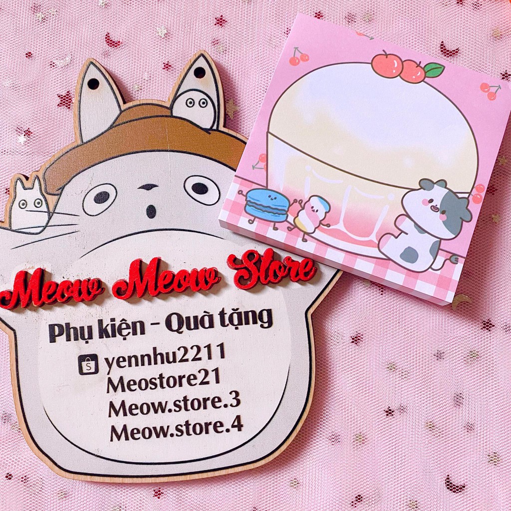 ❣️MeowMeowStore❣️Giấy Ghi Nhớ Bò Sữa- Giấy Note Bò Sữa- Giấy Nhớ Bò Sữa