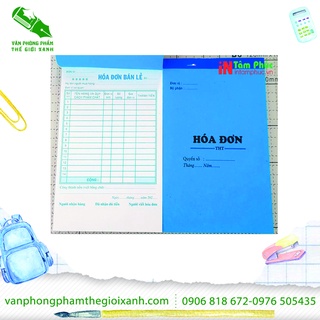 Hoá đơn 2 liên 13x19 25 bộ