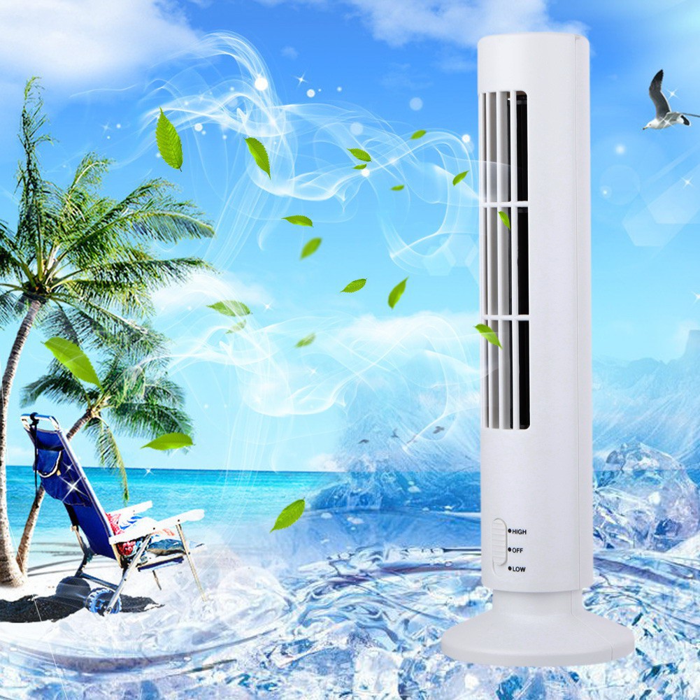 [Giá rẻ] USB Cooling Air Purifier Mini Air Conditioner Tower Small Bladeless Fan  Shấp dẫn