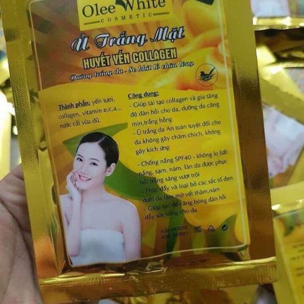 Ủ Trắng Mặt Huyết Yến Collagen - Hàng Chuẩn Loại 1