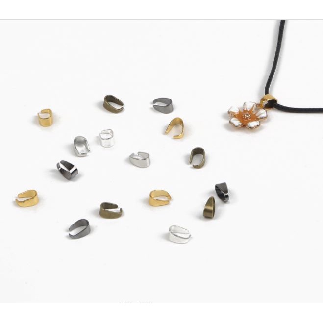 10-50 móc kẹp treo mặt dây chuyền nhiều màu nhiều size, móc treo mặt dây chuyền