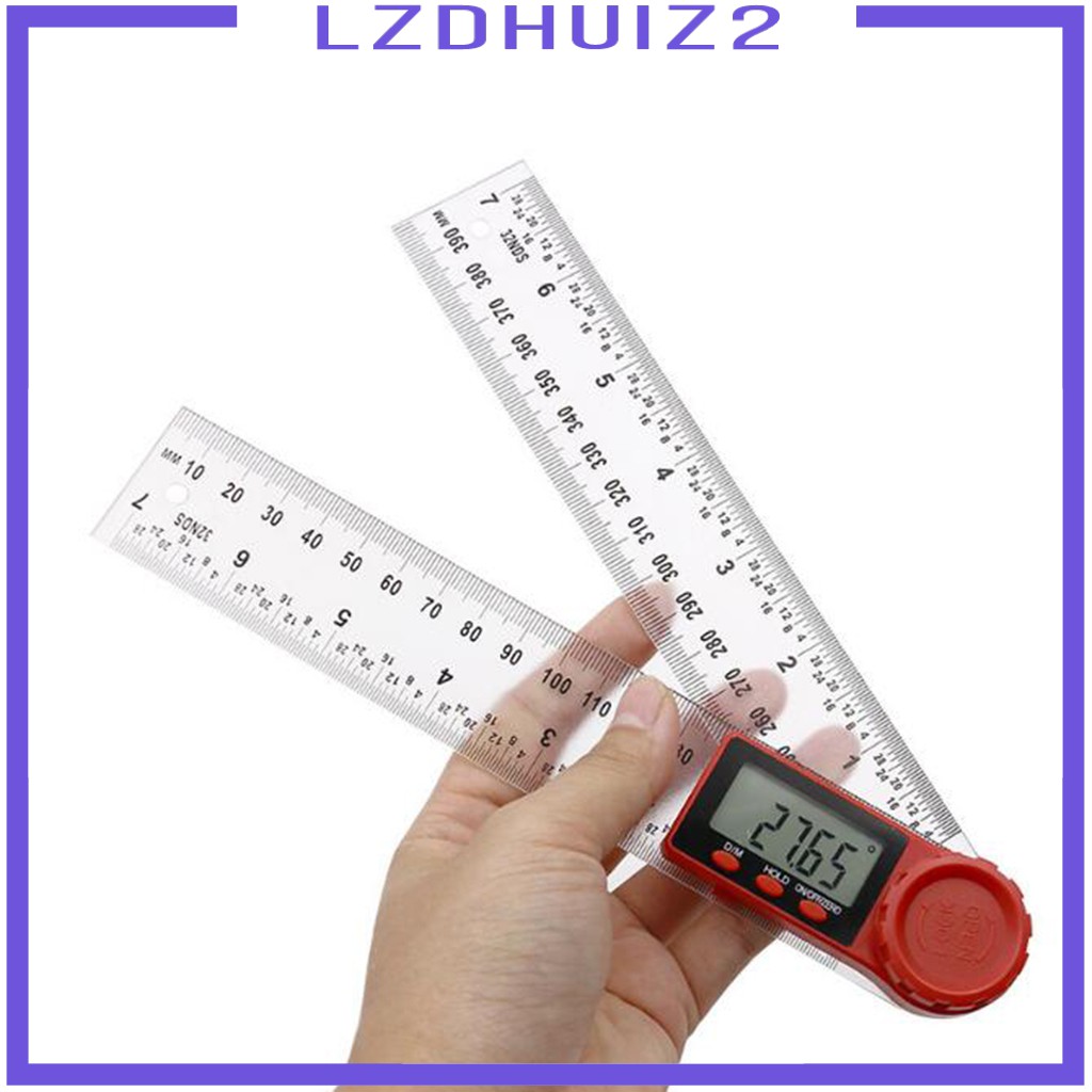 Thước Đo Góc Kỹ Thuật Số 2 Trong 1 Bằng Thép Không Gỉ Les Fleurs