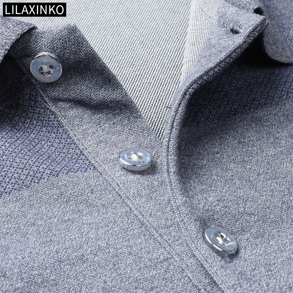 Áo Thun Polo Cotton Tay Dài Kẻ Sọc 3 Màu Thời Trang Thu Đông Cho Nam