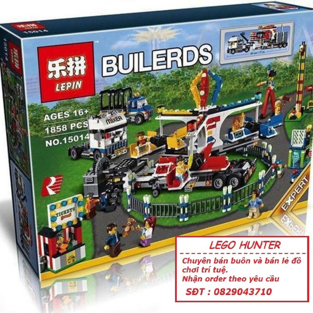 Bộ lắp ráp Lego Khu vui chơi giải trí di động LEPIN Builder 15014