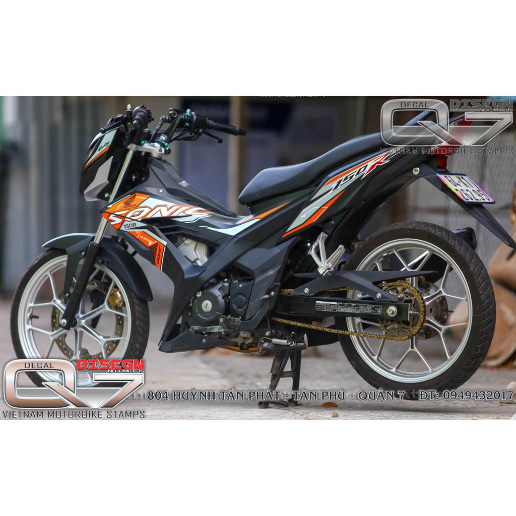 Tem Rời SONIC 150 Đen - decalq7