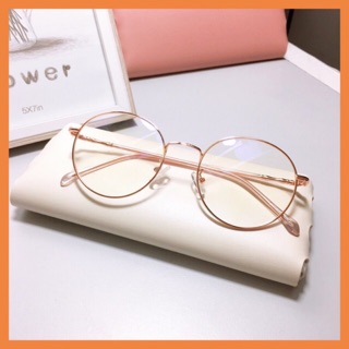Kính gọng mắt tròn vintage kim loại hàn quốc - vk0115
