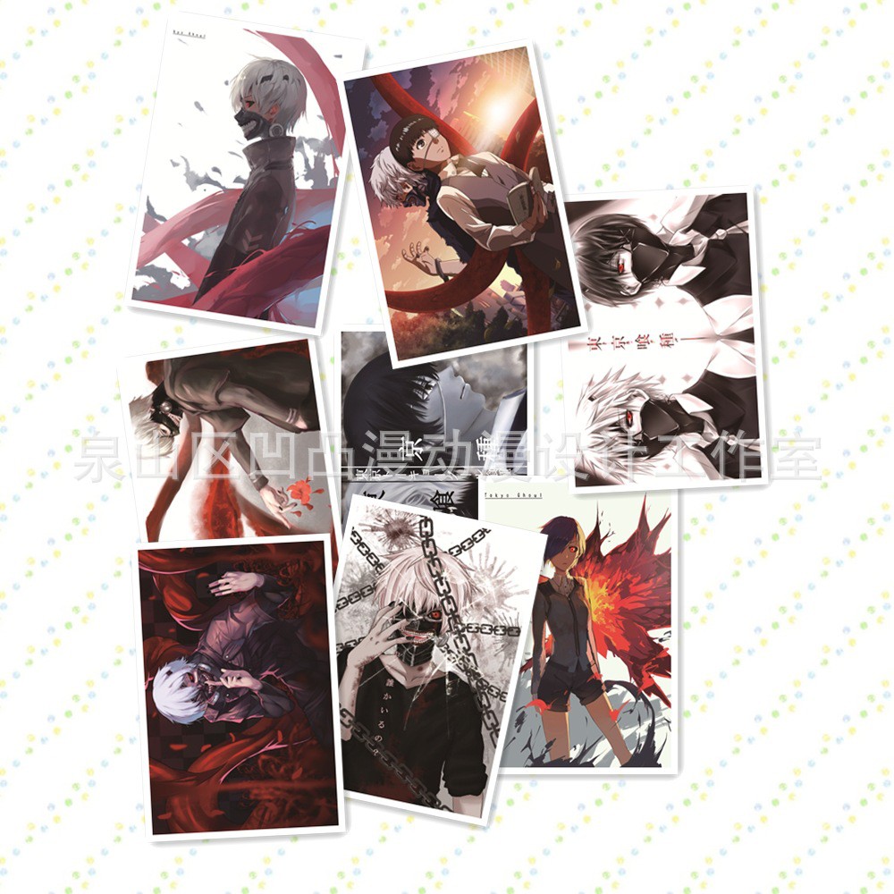 Poster Dán Tường Tokyo Ghoul 8 tấm A3