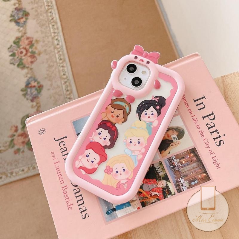 Ốp Điện Thoại Hình Công Chúa Disney 3D Cho iPhone 11 Pro MAX 6 6S Plus 8Plus 7Plus XR 14 13 12 Pro MAX X XS MAX SE 2020