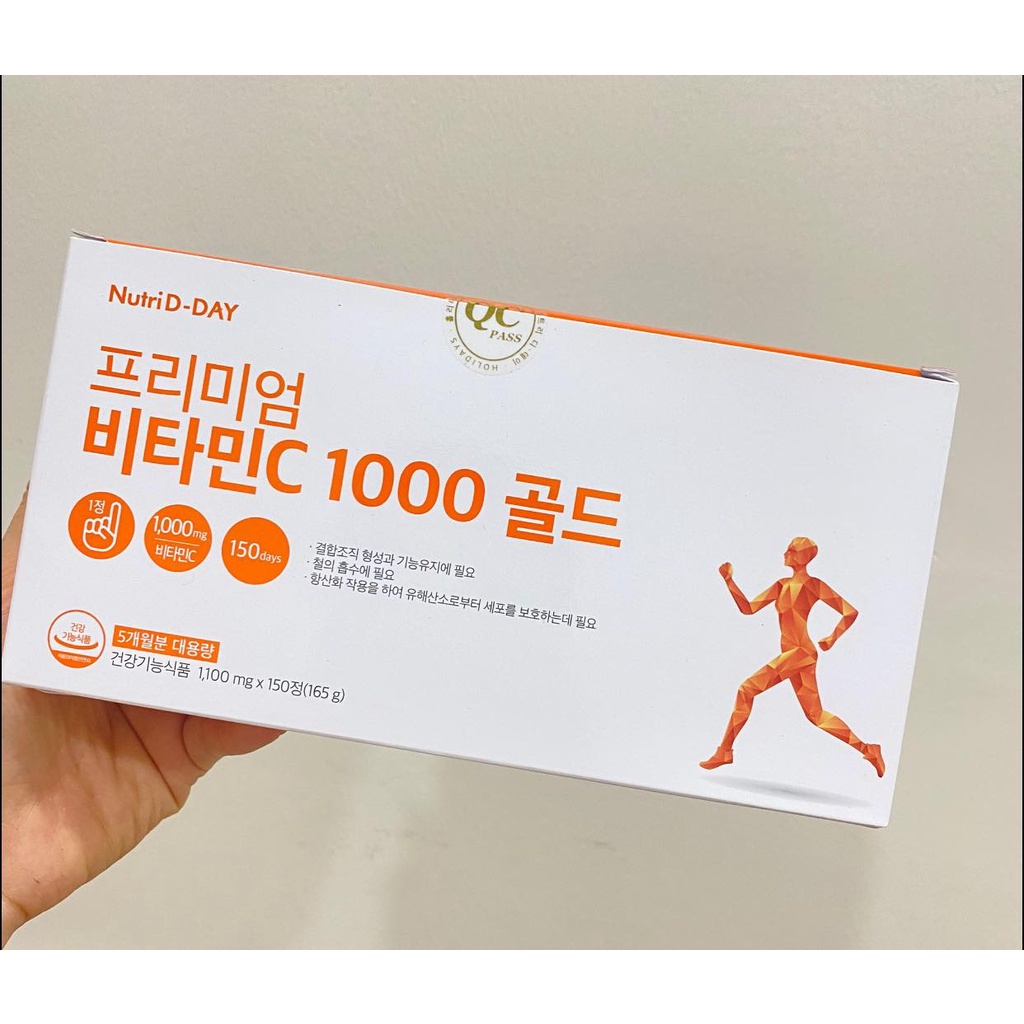 Viên Uống Vitamin C 1000mg Nutriday Chống nắng Trắng Da Hàn Quốc