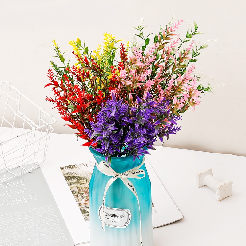1 bó hoa oải hương nhân tạo dùng cho trang trí nhà cửa DIY