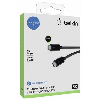Cáp Thunderbolt 3 Belkin F2CD084bt0.8MBK- Hàng chính hãng