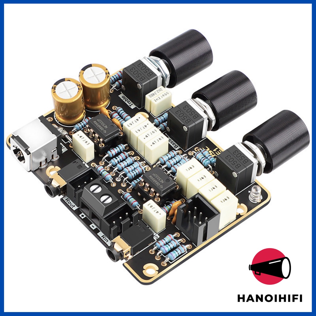 Mạch âm sắc Pre Amp LQSC Ne5532 Hifi 9 - 24V DC điểu chỉnh bass trung treb
