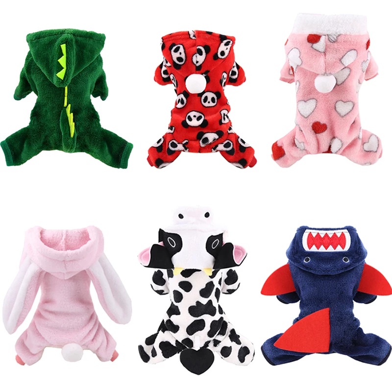Áo Giữ Ấm Hình Khủng Long Dễ Thương Cho Thú Cưng